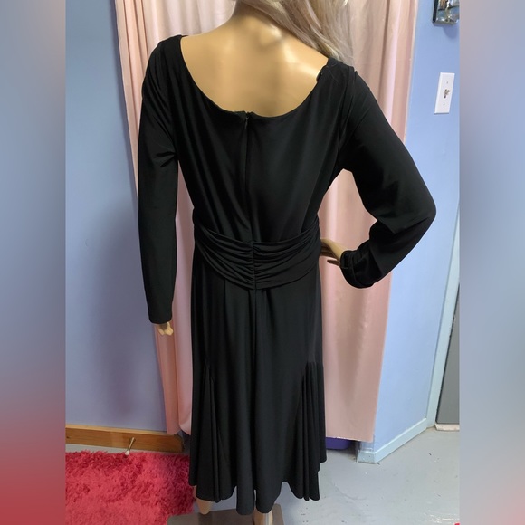 Joseph Ribkoff black long sleeve evening dress - Picture 8 of 9